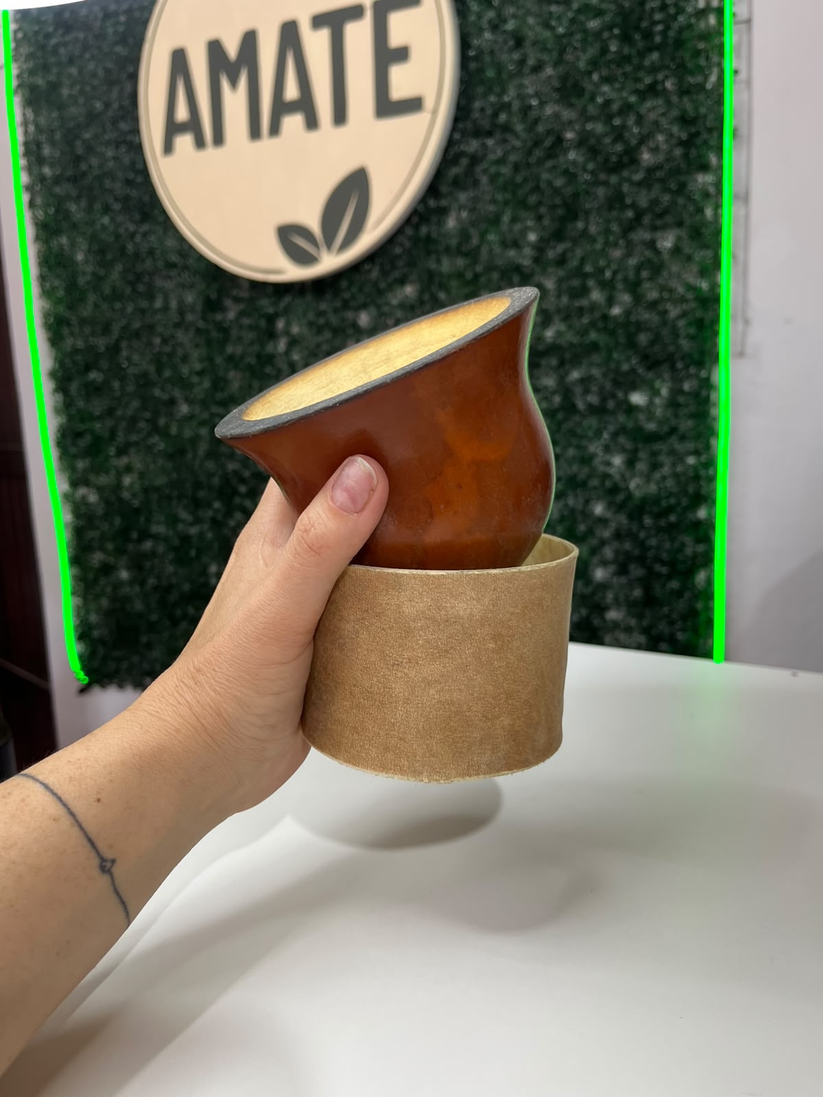 MATE CRIOLLO BASE DE CUERO